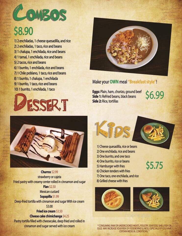 El Maguey Mexican Restaurant - Brooklet, GA menu_pic