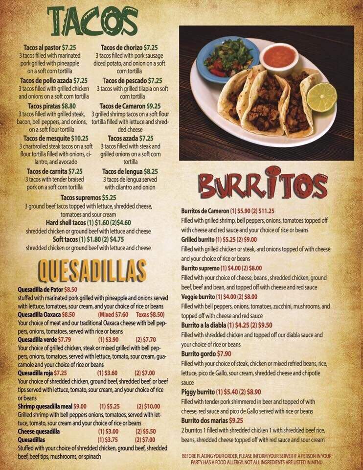 El Maguey Mexican Restaurant - Brooklet, GA menu_pic