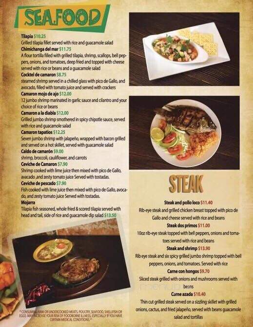 El Maguey Mexican Restaurant - Brooklet, GA menu_pic