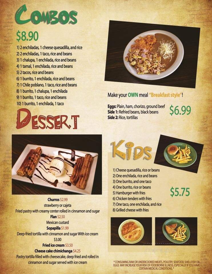 El Maguey Mexican Restaurant - Brooklet, GA menu_pic