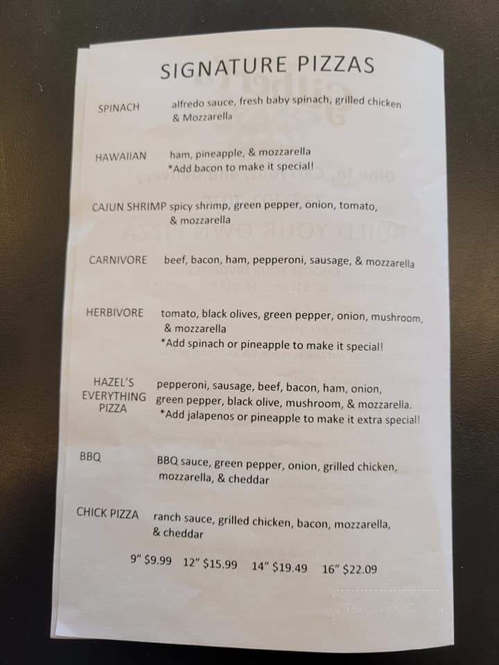 Gilberts Louisiana Pizza House - DeRidder, LA menu_pic