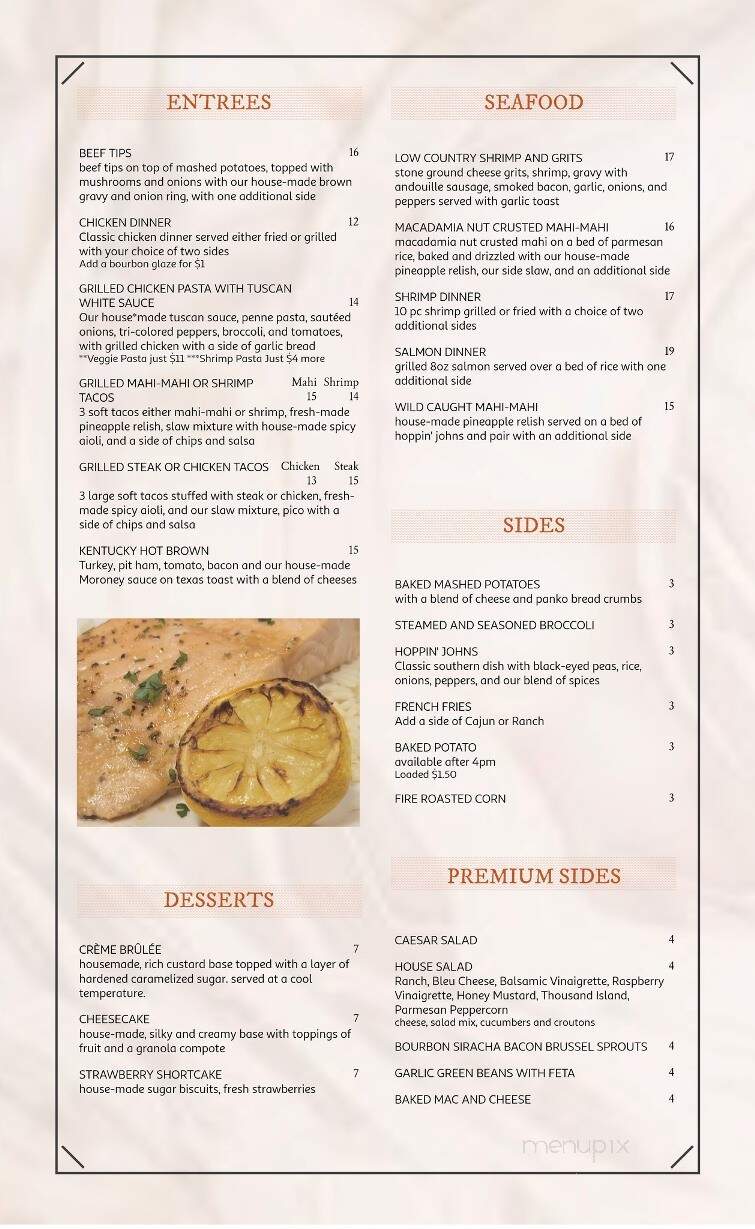 Two Twelve Market - Maysville, KY menu_pic