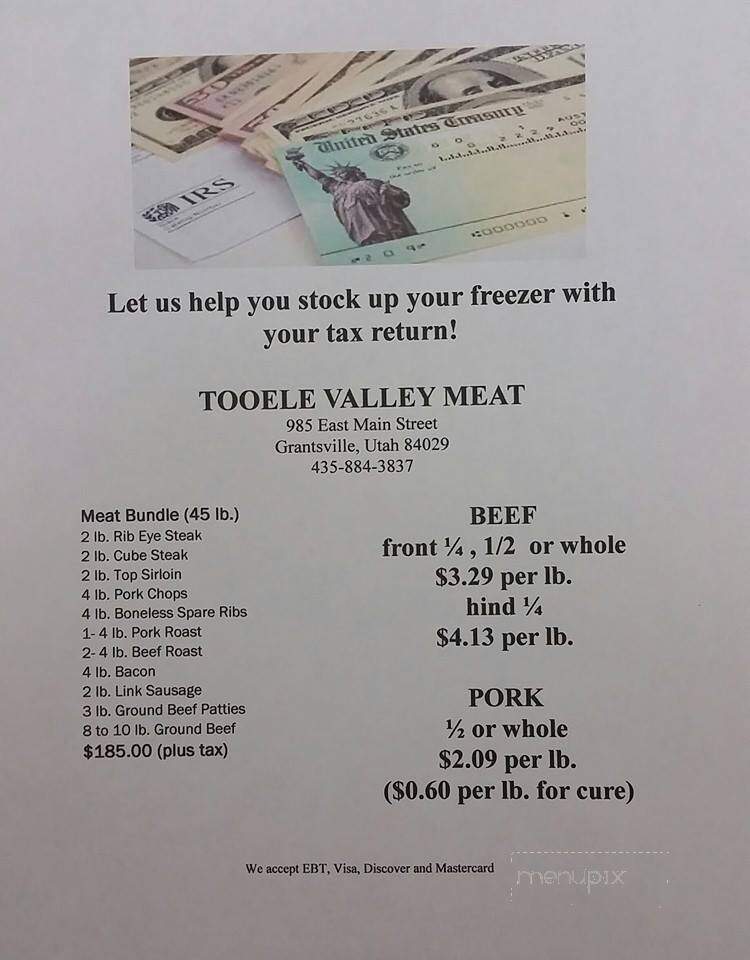 Tooele Valley Meats - Grantsville, UT