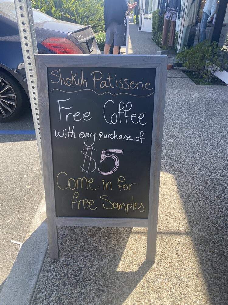 Shokuh Patisserie - Newport Beach, CA menu_pic