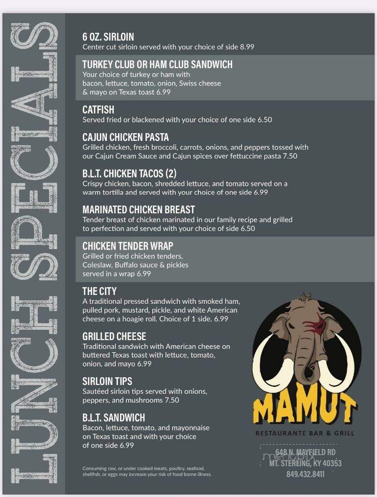 Mamut Restaurante Bar & Grill - Mount Sterling, KY