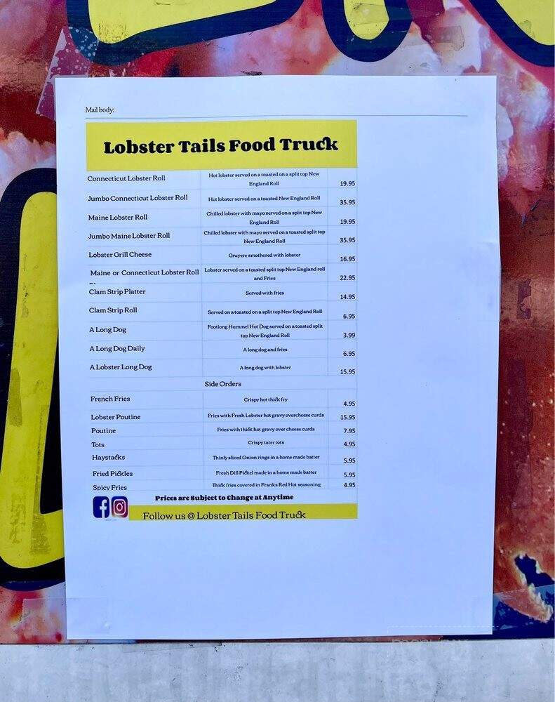 Lobster Tails Food Truck - Wallingford, CT