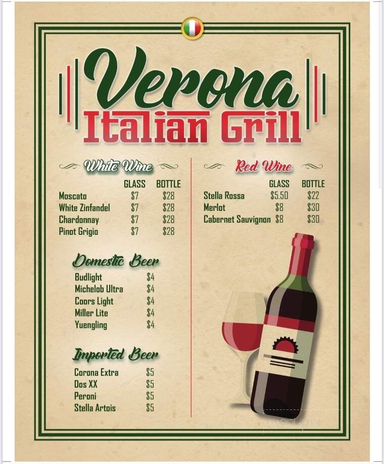 Verona Italian Grill - Petal, MS menu_pic
