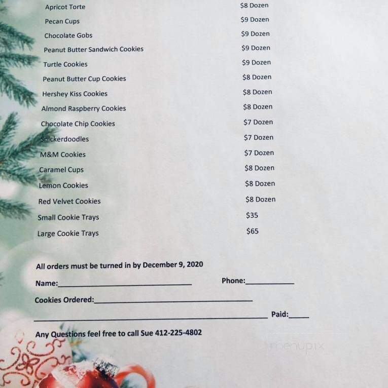 Shoo Shoo's Wooden Spoon Breakfast & Bakery - New Brighton, PA menu_pic
