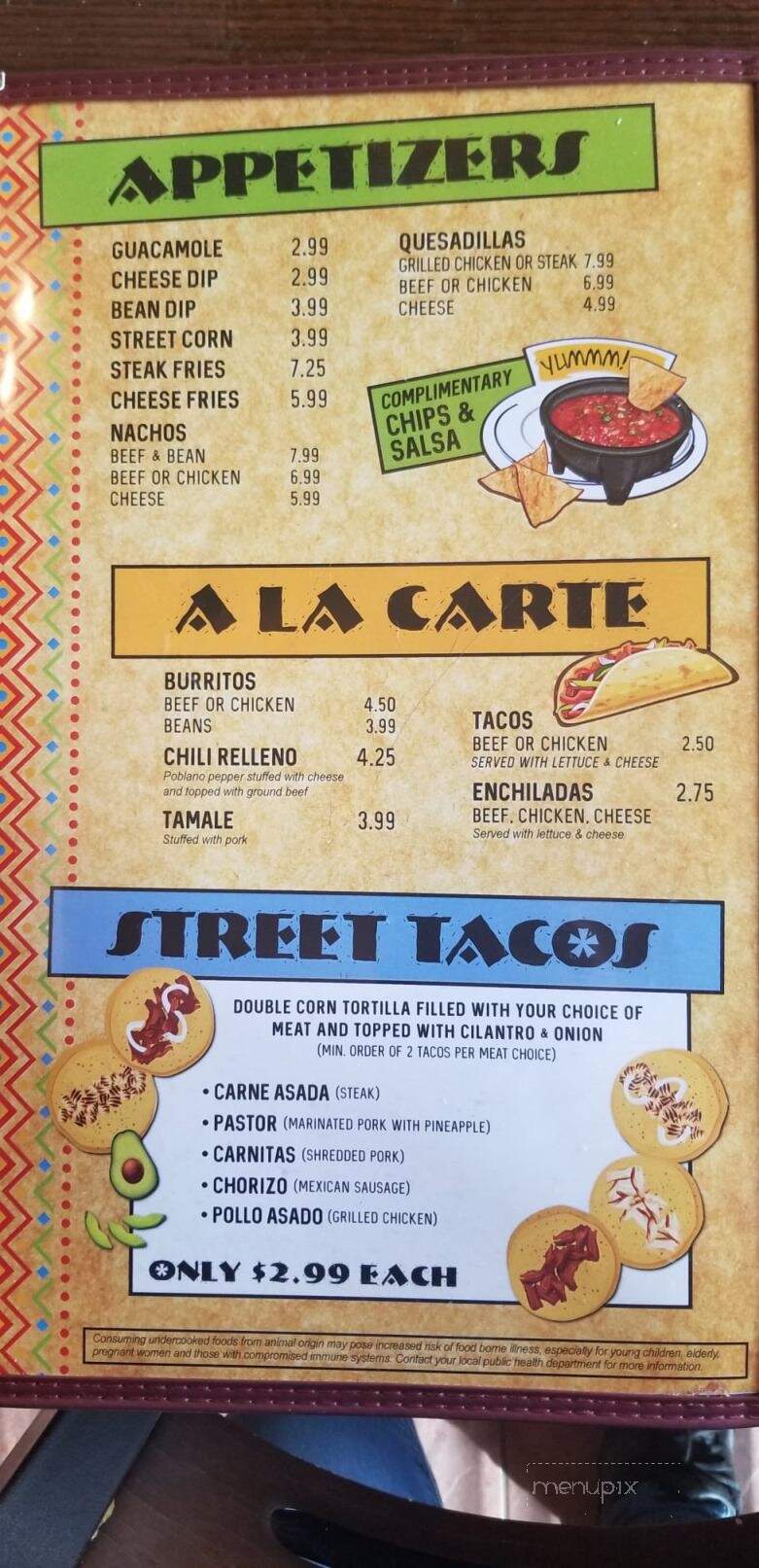 Casa Mezcal Mosinee - Mosinee, WI menu_pic