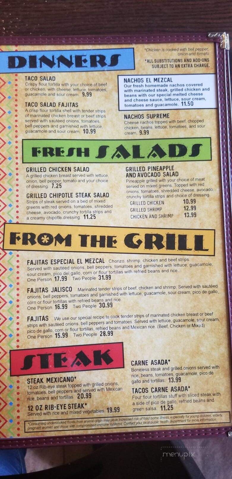 Casa Mezcal Mosinee - Mosinee, WI menu_pic
