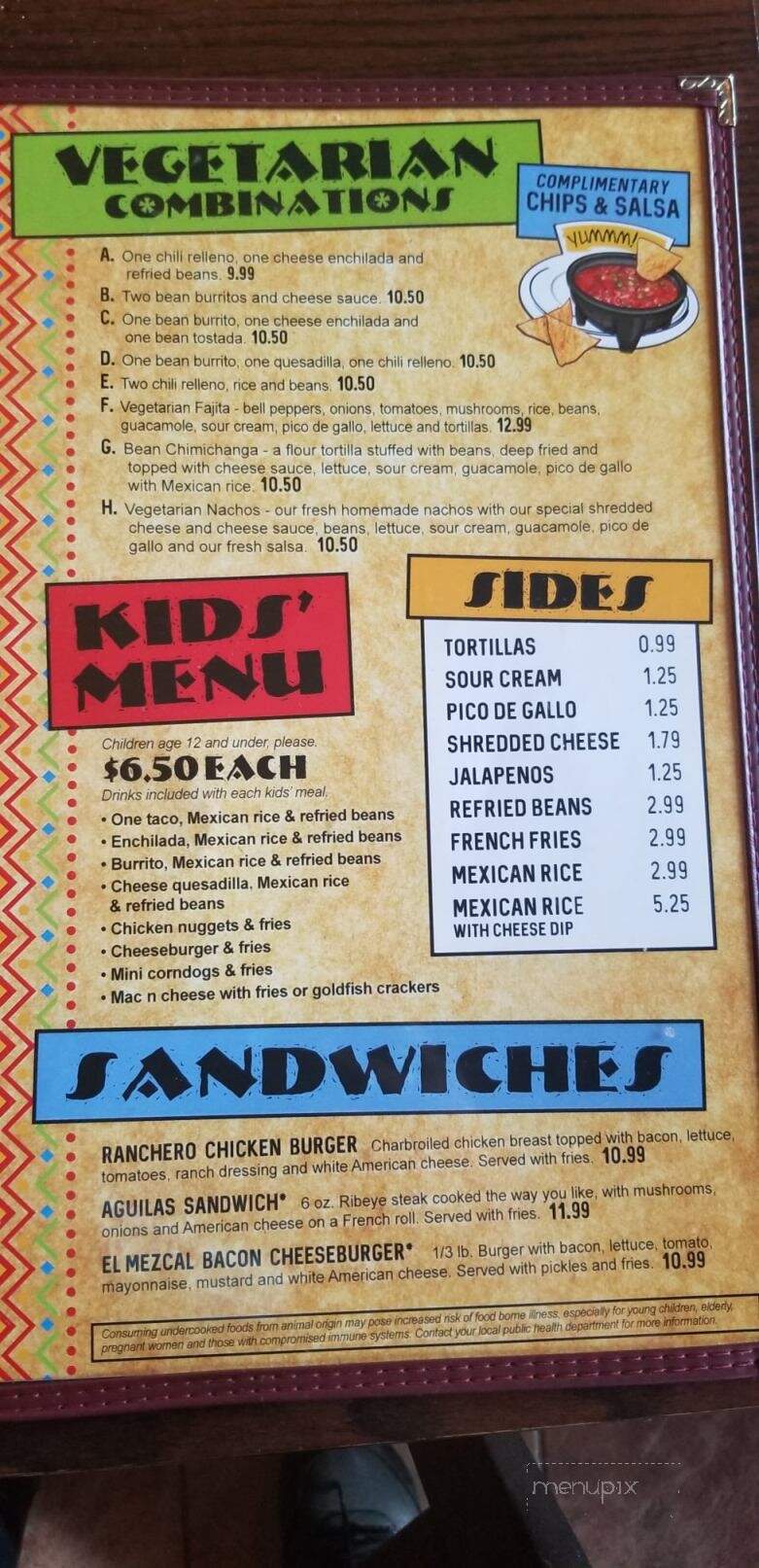 Casa Mezcal Mosinee - Mosinee, WI menu_pic