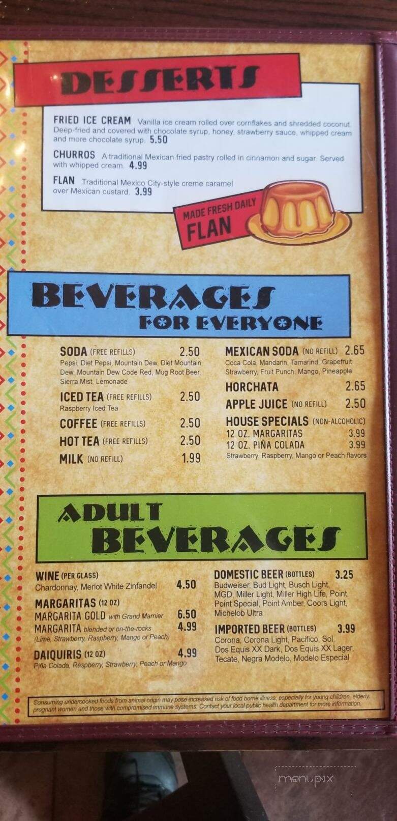 Casa Mezcal Mosinee - Mosinee, WI menu_pic
