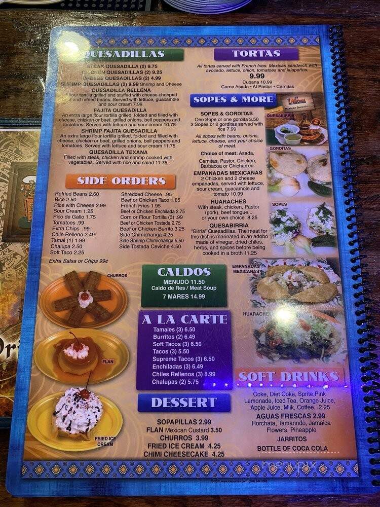 El Mariachi Mex & Grill - Washington, NC menu_pic