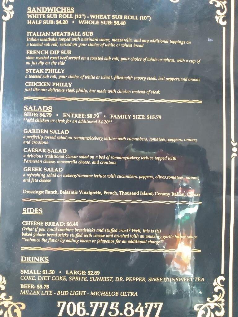 Paparella's Pizzeria - Woodbury, GA menu_pic