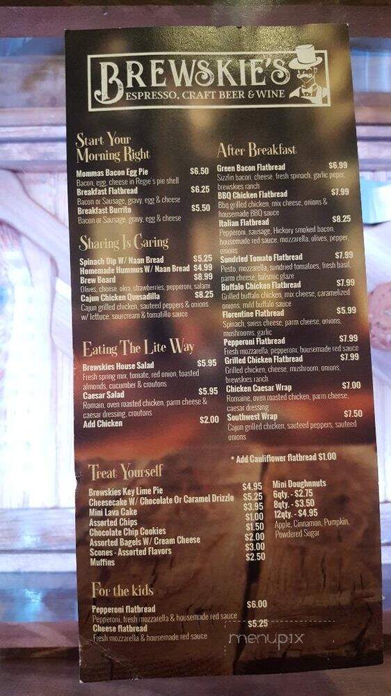 Brewskie's - Asheboro, NC menu_pic