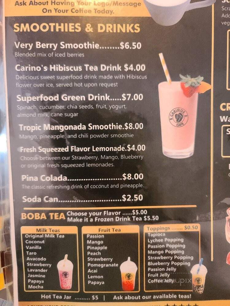 Carinos Cafe - Kissimmee, FL menu_pic