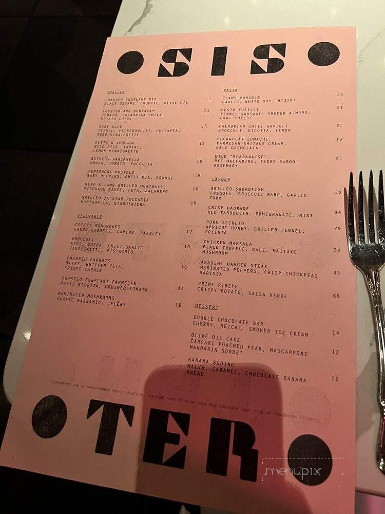 Sister Restaurant - Dallas, TX menu_pic
