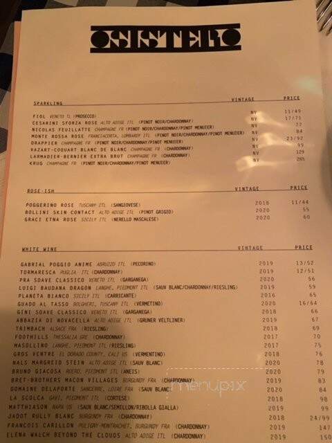 Sister Restaurant - Dallas, TX menu_pic