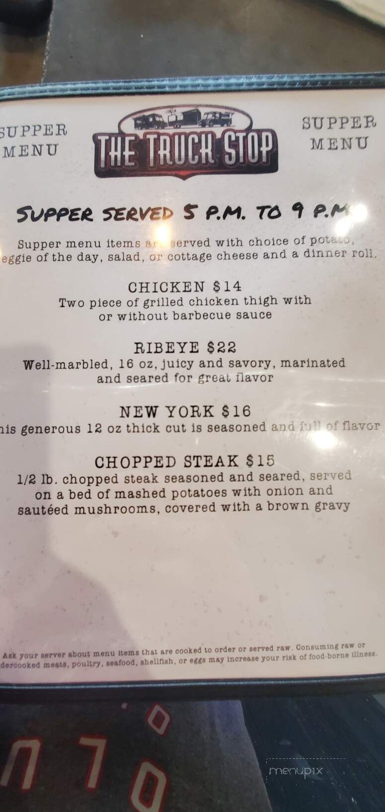 The Truck Stop - Cadillac, MI menu_pic