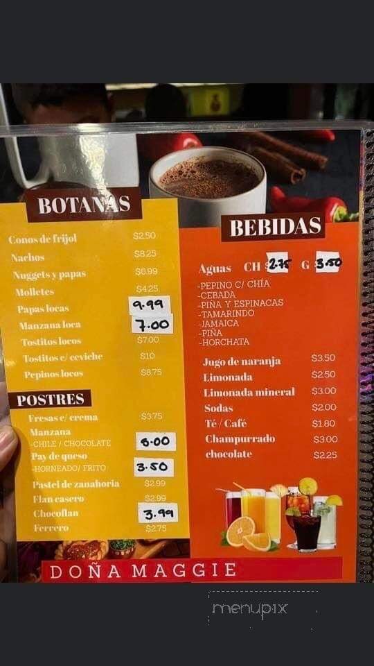La Cocina de Dona Maggie - Porterville, CA menu_pic