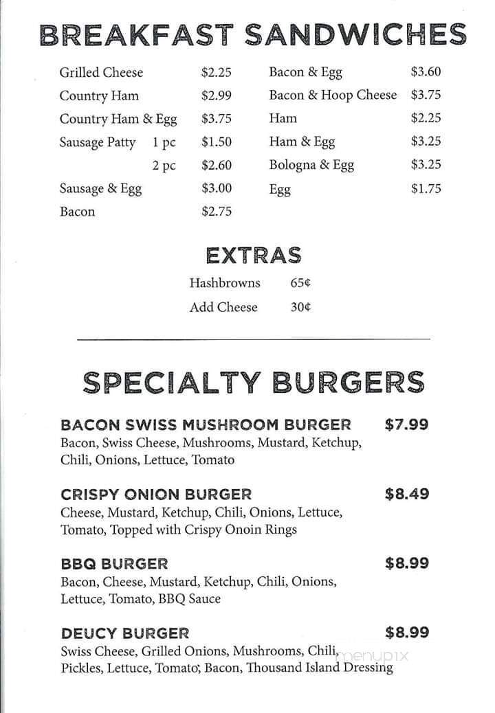 Ole Schoolhouse Grill - Fork, SC menu_pic