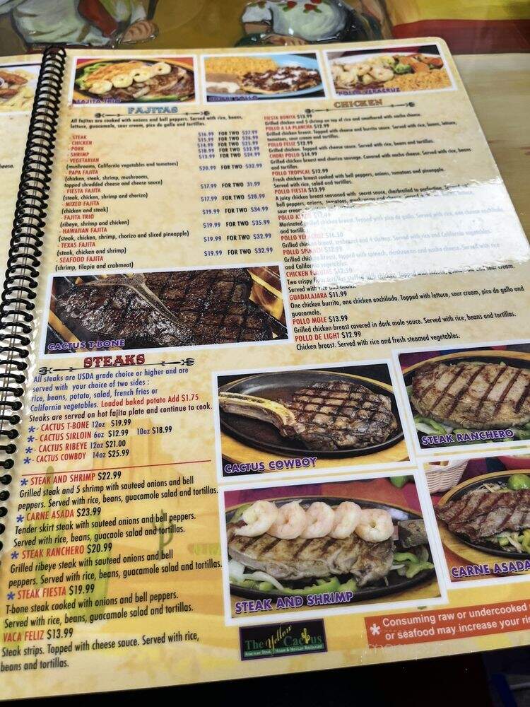 The Yellow Cactus - Louisville, KY menu_pic