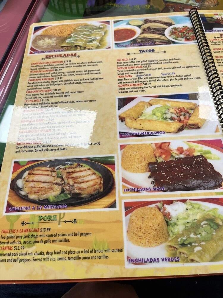The Yellow Cactus - Louisville, KY menu_pic