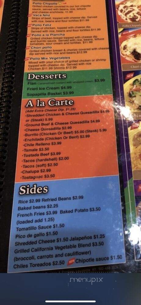 The Yellow Cactus - Louisville, KY menu_pic