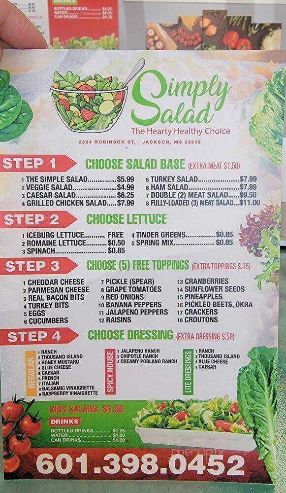 Simply Salad - Jackson, MS menu_pic