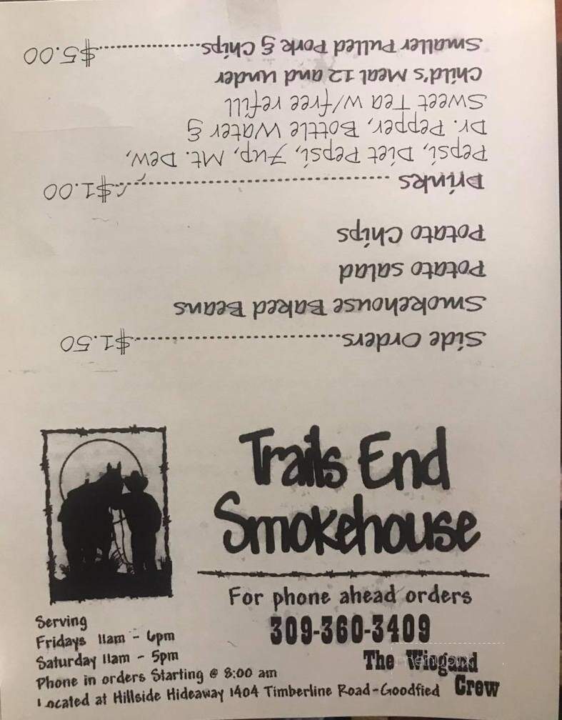 Trails End Smokehouse - Goodfield, IL