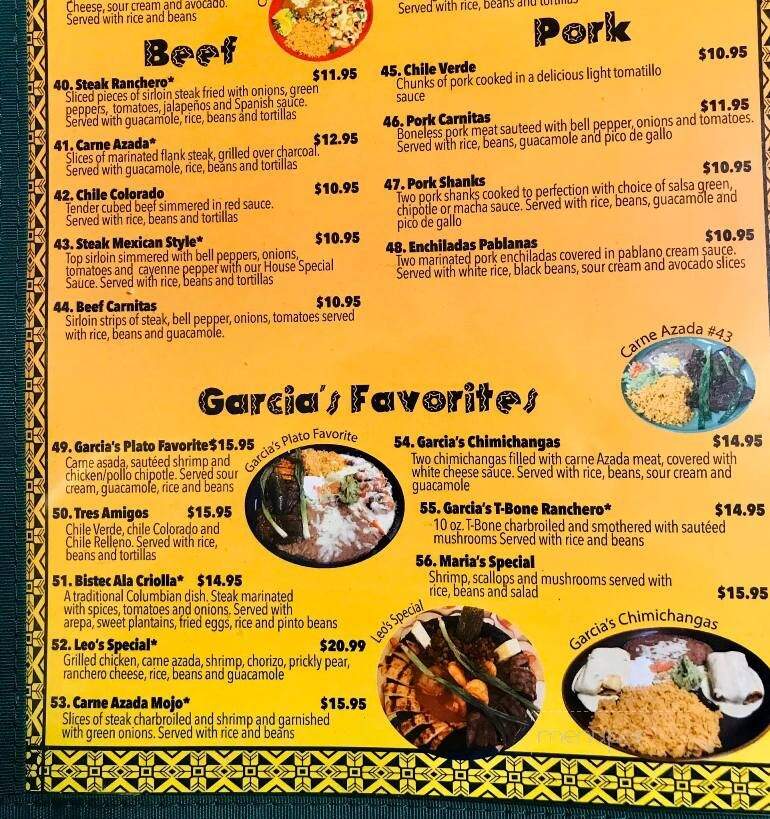 Garcia's Family Mexican Restaurant - Underwood, IA menu_pic