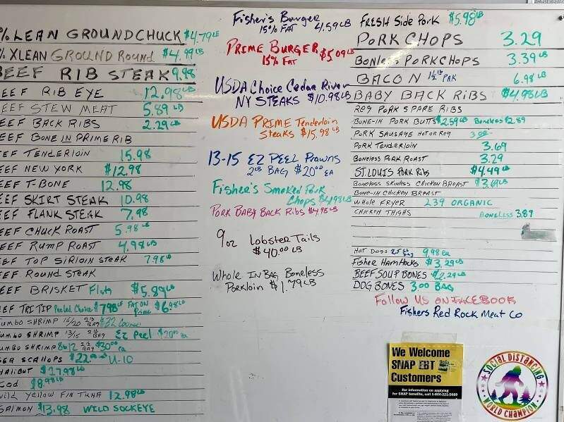 Fisher's Red Rock Meat - Powell Butte, OR menu_pic