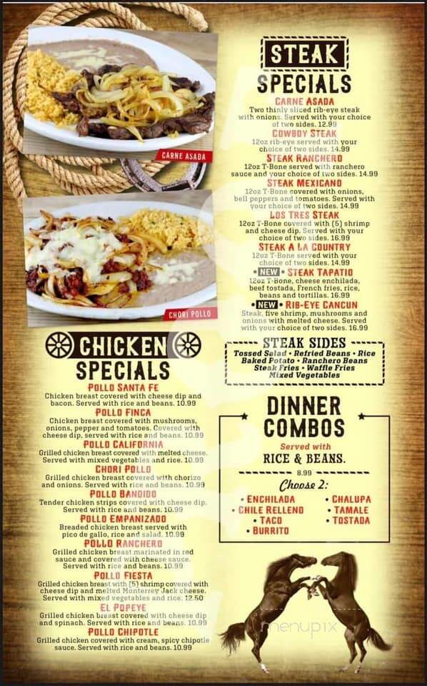 Los Tres Mexican Bar and Grill - Springfield, KY menu_pic