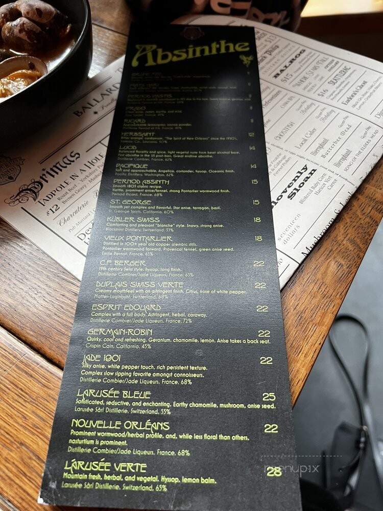 The Splintered Wand - Seattle, WA menu_pic