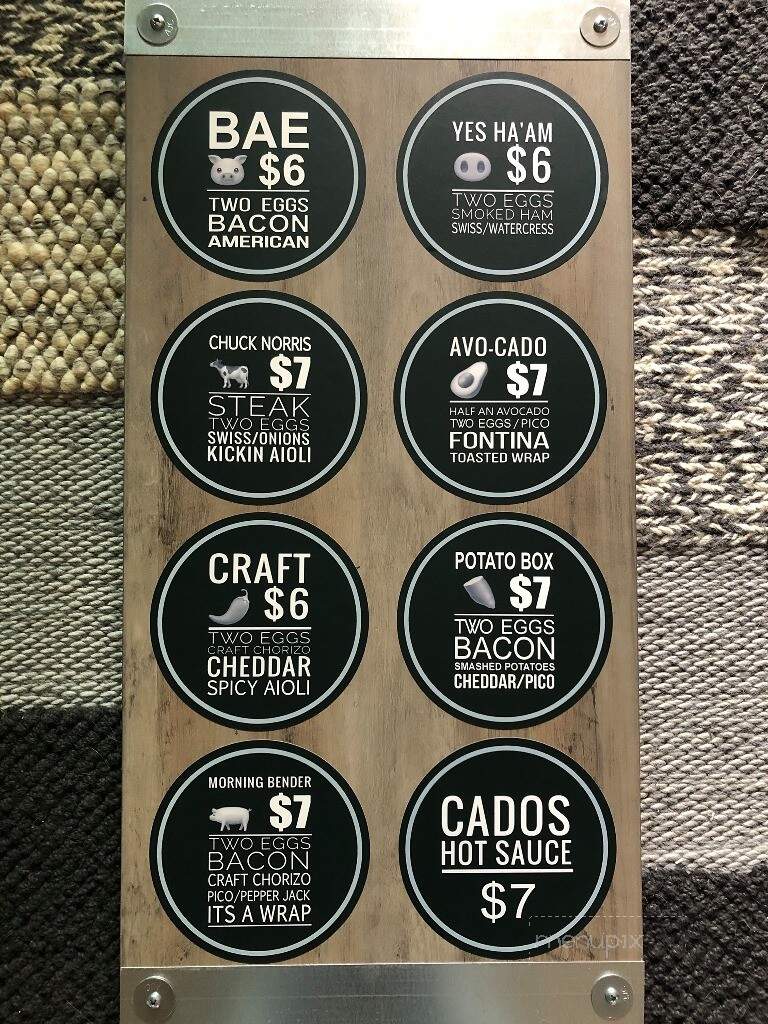 Cados Egg Truck - Castle Rock, CO menu_pic
