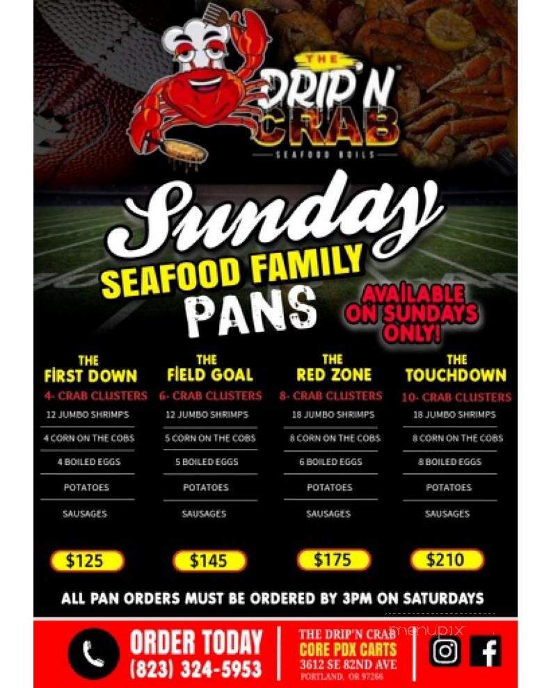 The Drip'N Crab - Portland, OR menu_pic