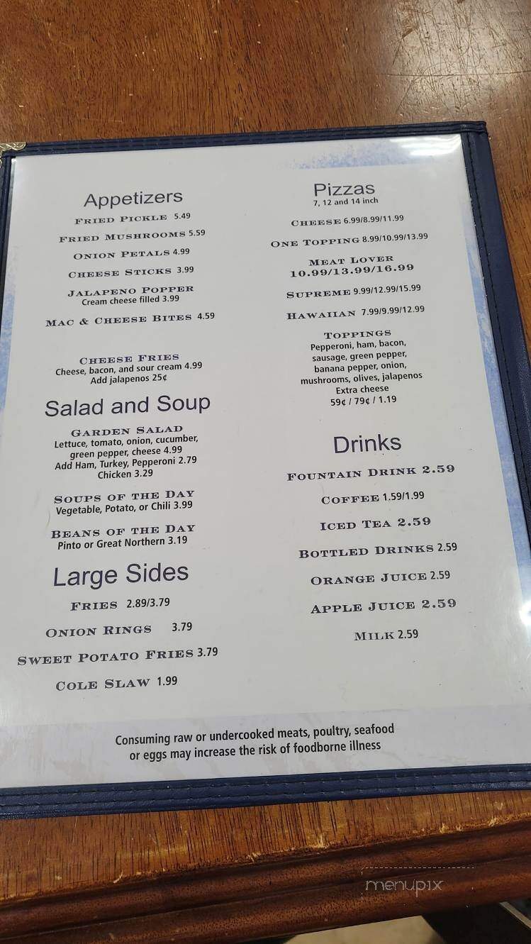 Grandview Diner - Beaver, WV menu_pic