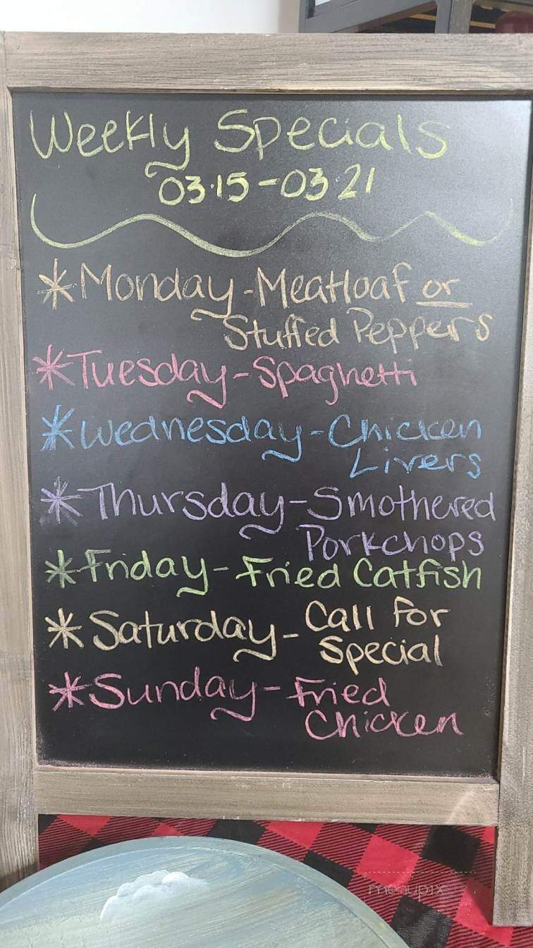 Grandview Diner - Beaver, WV menu_pic