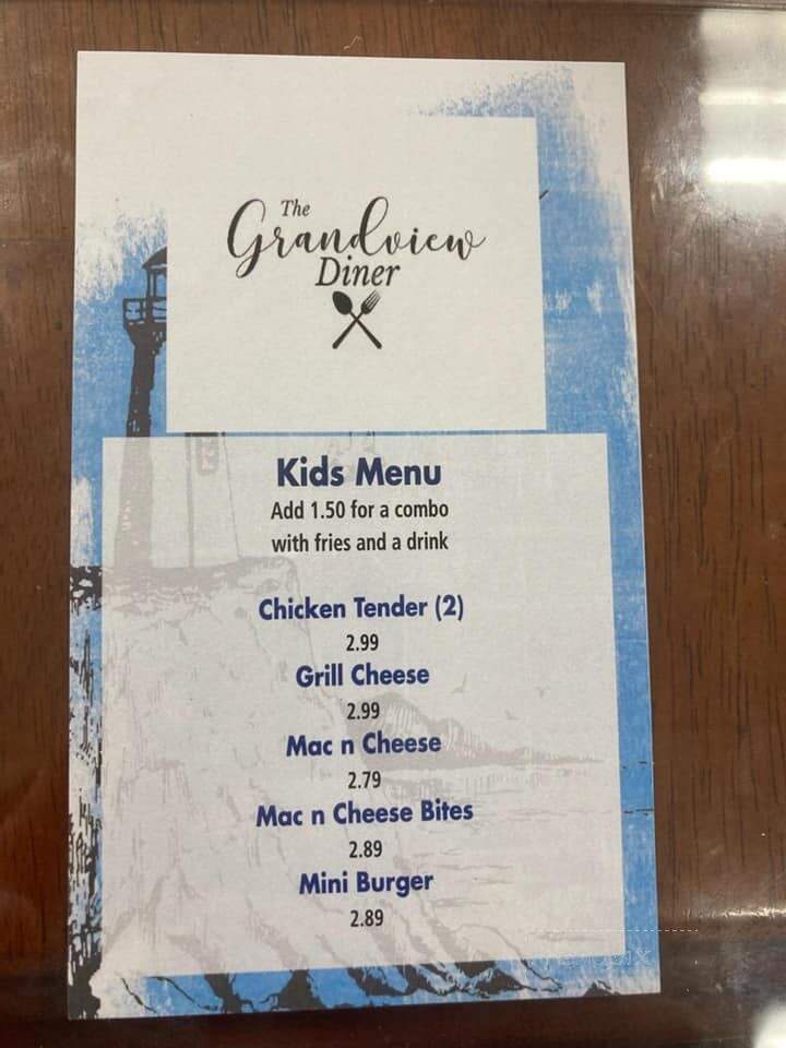 Grandview Diner - Beaver, WV menu_pic
