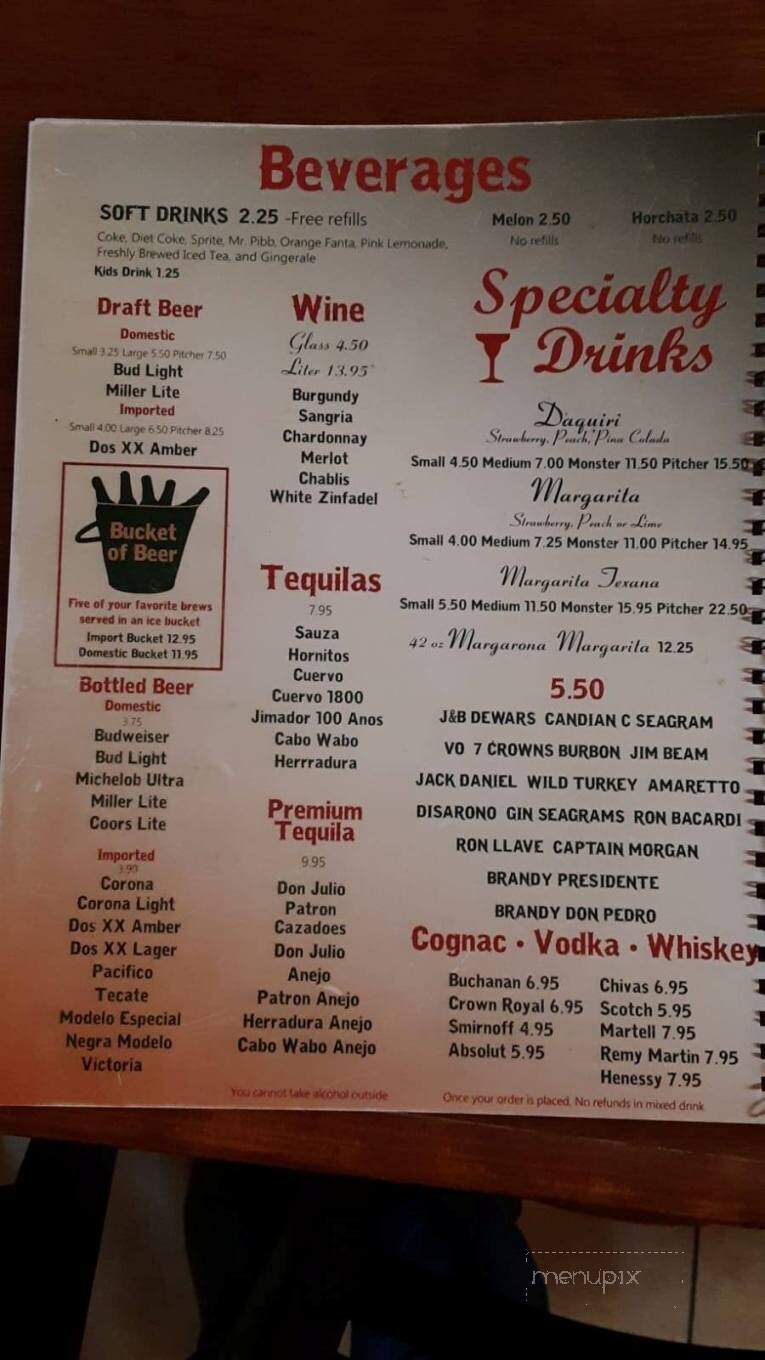 Ajua El Sabor De Mex - Hampton, SC menu_pic