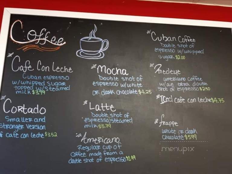 The Cuban Cafe - La Porte, TX menu_pic