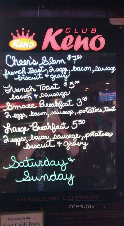 Cheers Bar & Grill - Manchester, MO menu_pic