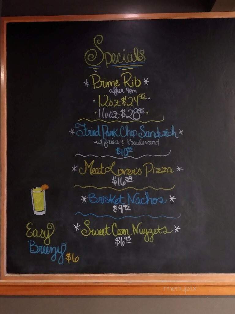 Rick's Place Bar and Grill - Fredonia, KS menu_pic