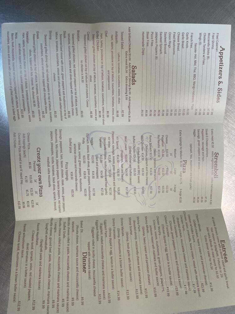 Angelina's Pizza and Subs - Lake Waccamaw, NC menu_pic