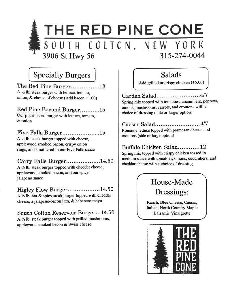 The Red Pine Cone - South Colton, NY