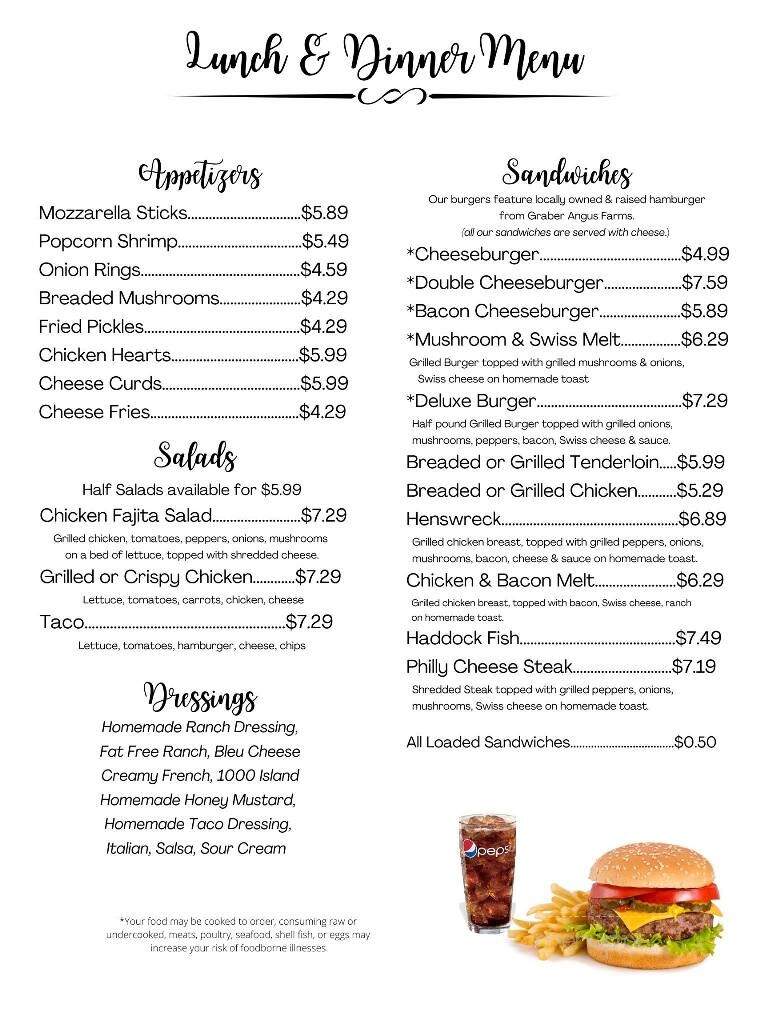 Dutchman's Diner - Odon, IN menu_pic