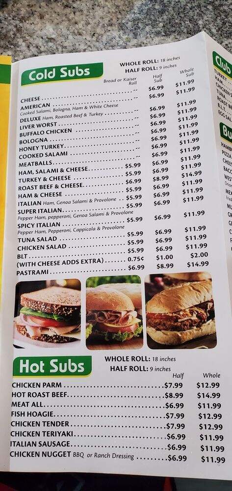 Jersey Deli - Burlington, NJ menu_pic