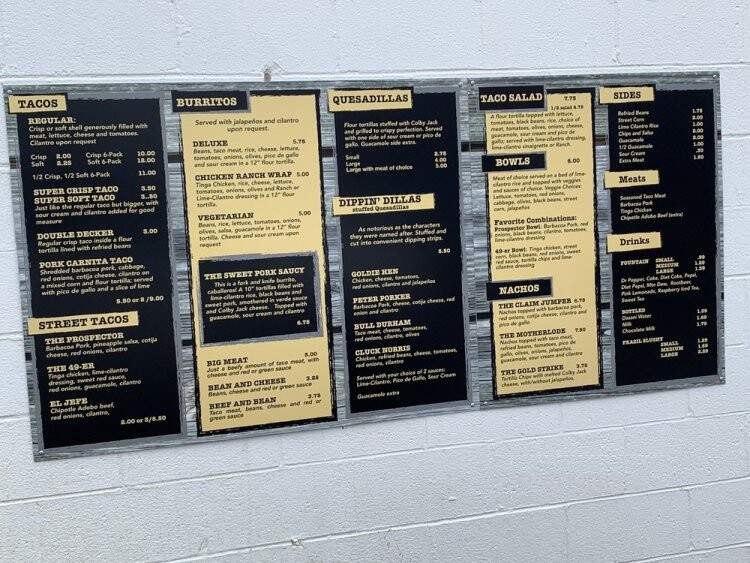 Miners Grab N Go - McCall, ID menu_pic