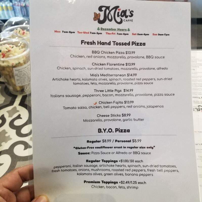 Mia's Caffe - Meridian, MS menu_pic
