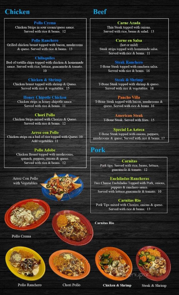 El Rio Mexican Restaurant - Oak Hill, WV menu_pic